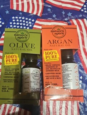 Olive & Argan Natural Oil Duo - Green Olive, Orange Argan